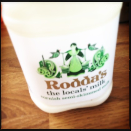 Cornwall's famous Rodda's milk.